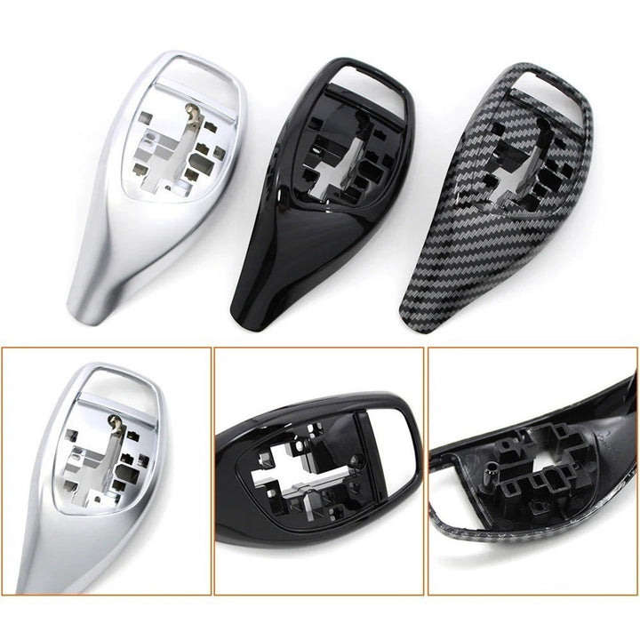 Car Craft Compatible With Bmw 1 2 3 4 5 6 7 Series F20 F22 F30 F34 14-18 F32 14-18 F10 F07 F12 F06 13-17 F01 F02 09-15 X3 X4 F25 F26 13-16 Gear Shift Knob Trim Cover 61319252141-a3-1 Silver Chrome CC-7828 - CAR CRAFT INDIA