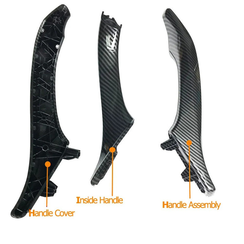 Car Craft Compatible With Bmw 5 Series F10 2010-2017 Car Interior Door Armrest Inside Pull Handle Full Set Carbon Fiber 25874 225847l 225848r 225889l 225890r Cf Rhd Model A CC-7865 - CAR CRAFT INDIA