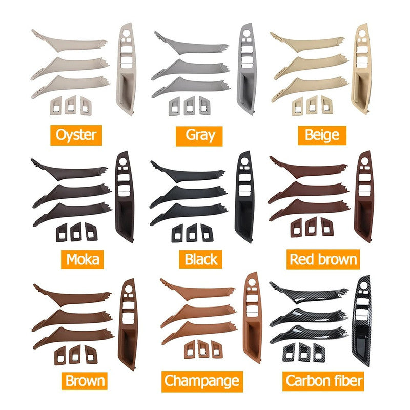Car Craft Compatible With Bmw 5 Series F10 2010-2017 Car Interior Door Armrest Inside Pull Handle Inner Full Set Oyester 25880 225863l 225864r 225895l 225896r In Rhd Model A CC-7871 - CAR CRAFT INDIA