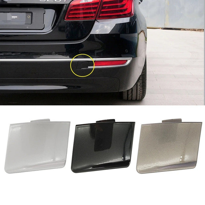 Car Craft Compatible With Bmw 5 Series F10 Lci 2014-2017 Rear Bumper Tow Hook Towing Tochan Trailer Cover 51127332777 Unpainted B - CAR CRAFT INDIA