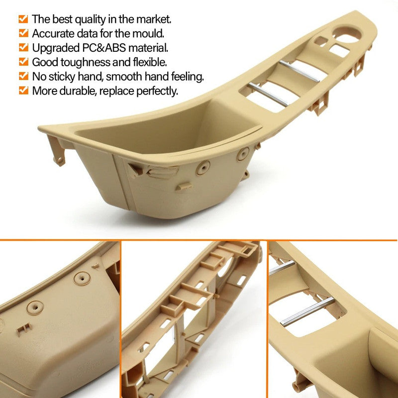 Car Craft Compatible With Bmw 5 Series F10 2010-2017 Car Interior Door Armrest Inside Pull Handle Driver Side Brown 51417261934-1 Rhd Model A CC-7878 - CAR CRAFT INDIA