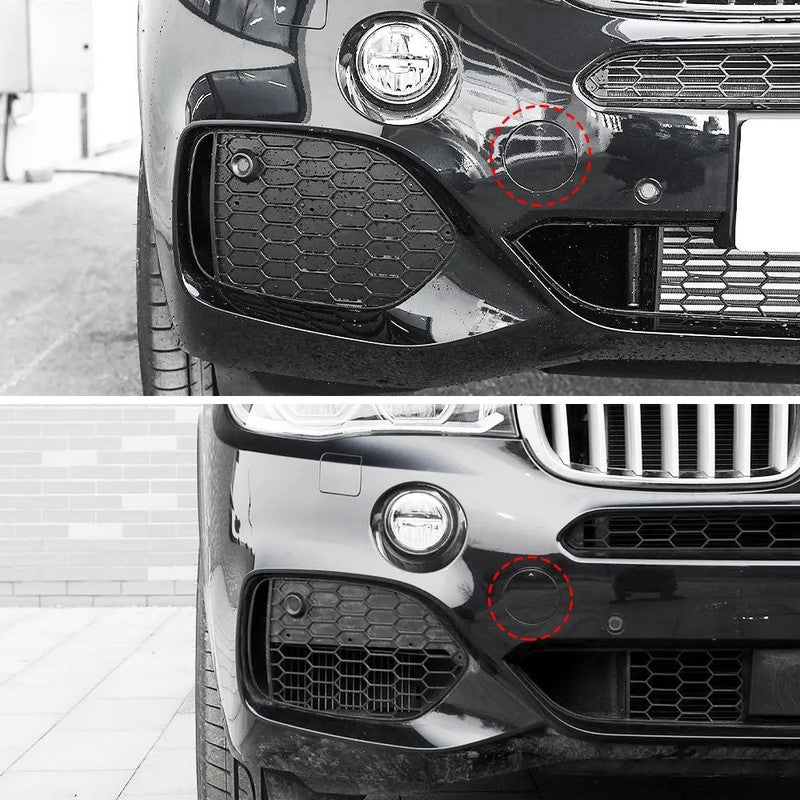 Car Craft Compatible With Bmw X5 F15 2014-2018 Front M Sport X5m Bumper Tow Hook Towing Tochan Trailer Cover 51118060131 Unpainted - CAR CRAFT INDIA
