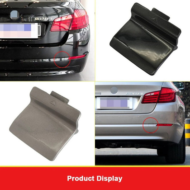Car Craft Compatible With Bmw 5 Series F10 2010-2013 Rear Bumper Tow Hook Towing Tochan Trailer Cover 51127240133 Unpainted - CAR CRAFT INDIA