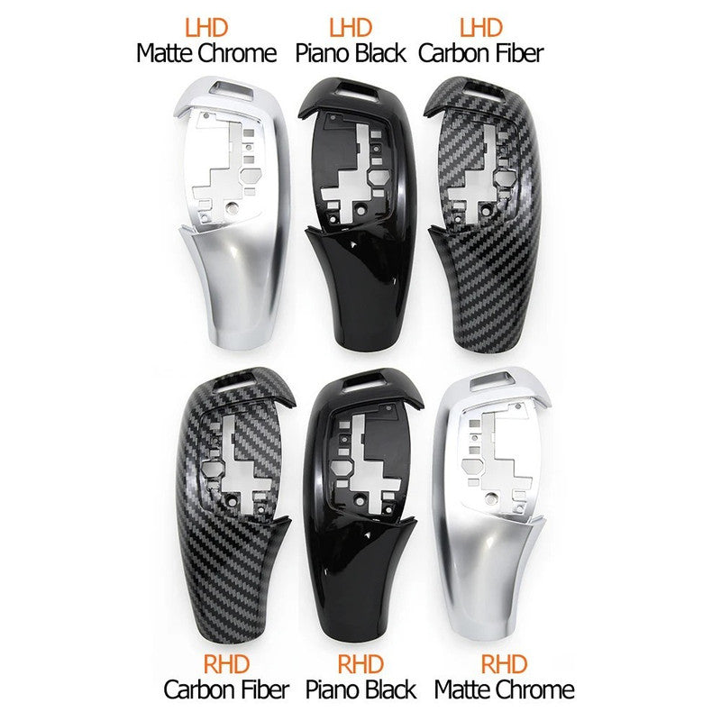 Car Craft Compatible With Bmw X5 X6 Series F15 F16 2014-2018 Car Gear Shifter Leaver Knob Shift Lever Cover Replacement 61319346826-a-3 Model A Piano Glossy Black CC-7815 - CAR CRAFT INDIA