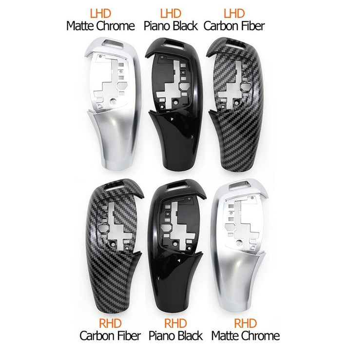 Car Craft Compatible With Bmw X5 X6 Series F15 F16 2014-2018 Car Gear Shifter Leaver Knob Shift Lever Cover Replacement 61319346826-a-3 Model A Piano Glossy Black CC-7815 - CAR CRAFT INDIA