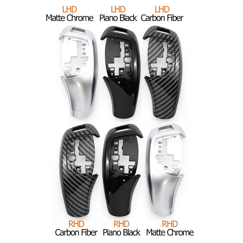 Car Craft Compatible With Bmw X5 X6 Series F15 F16 2014-2018 Car Gear Shifter Leaver Knob Shift Lever Cover Replacement 61319346826-a-1 Model A Silver Chrome CC-7813 - CAR CRAFT INDIA