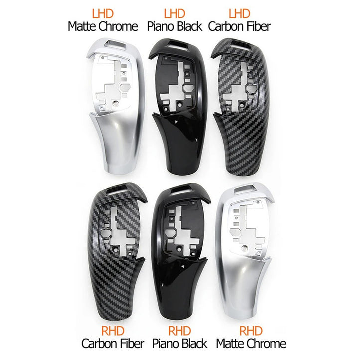 Car Craft Compatible With Bmw X5 X6 Series F15 F16 2014-2018 Car Gear Shifter Leaver Knob Shift Lever Cover Replacement 61319346826-a-1 Model A Silver Chrome CC-7813 - CAR CRAFT INDIA