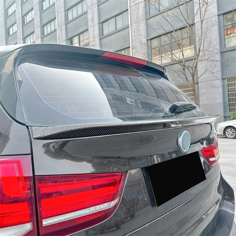 Car Craft Compatible With Bmw X5 F15 2014-2019 Rear Roof Boot Wing Lip Mid Spoiler Bw-0133 Carbon Fiber Look Zst-649 Cf