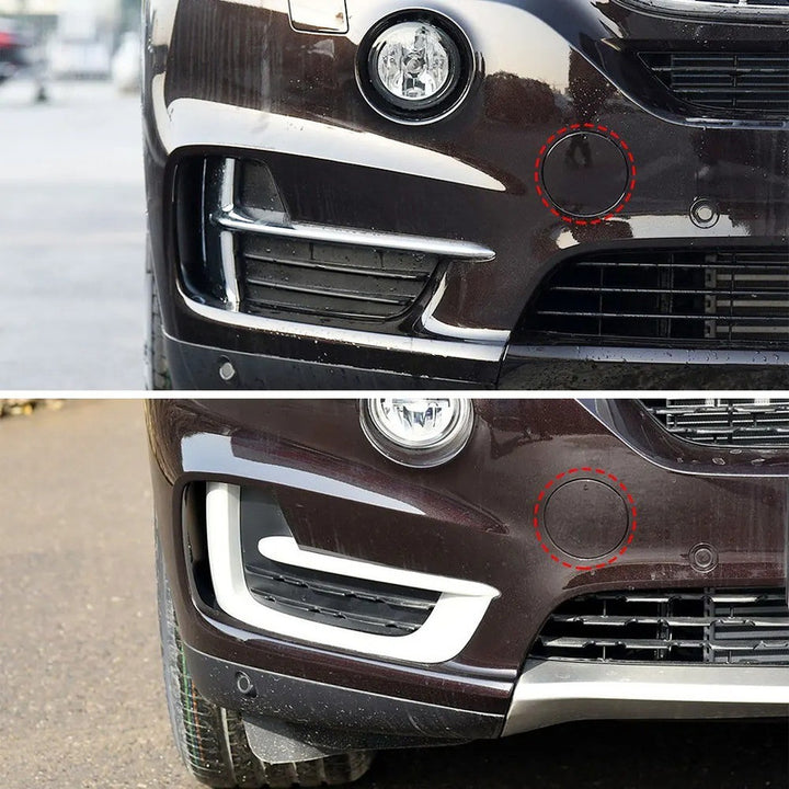 Car Craft Compatible With Bmw X5 F15 2014-2018 Front Bumper Tow Hook Towing Tochan Trailer Cover 51117378591 Unpainted - CAR CRAFT INDIA