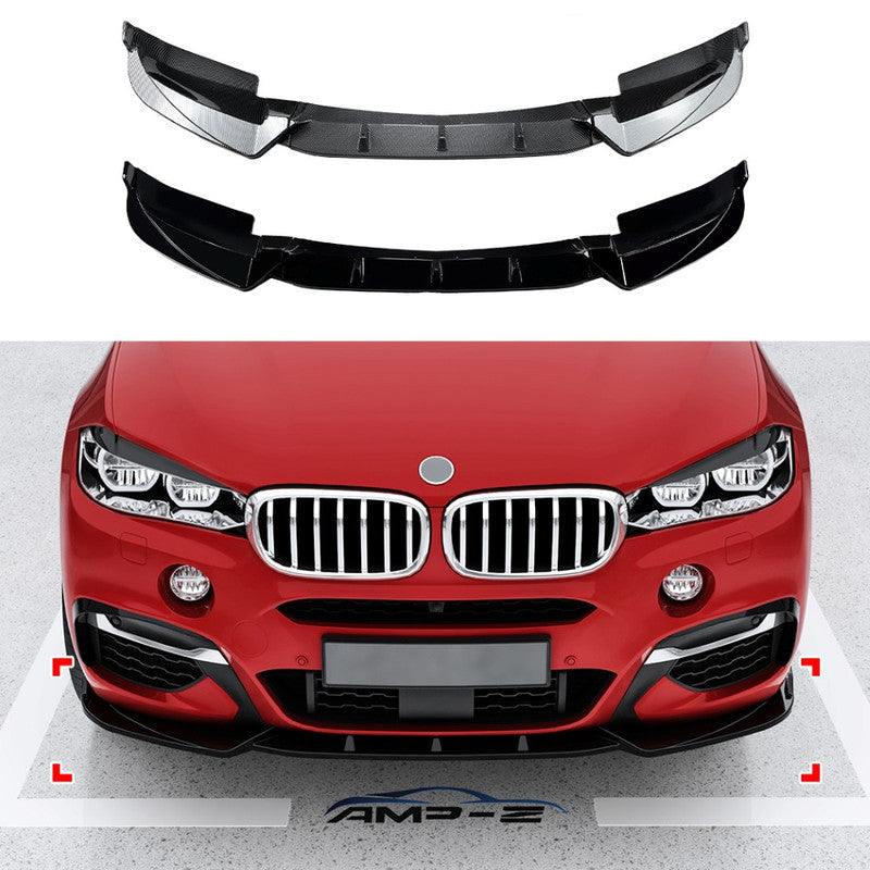 Car Craft Compatible With Bmw X6 F16 2014-2019 Front M Sports Bumper Lip Splitter Skirst Glossy Black Zst-714 Gb