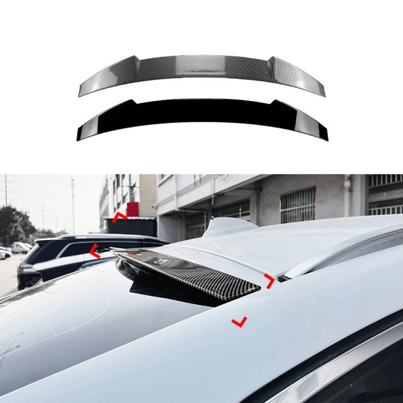 Car Craft Compatible With Bmw X6 F16 2014-2019 Rear Roof Boot Wing Lip Mid Spoiler Carbon Fiber Look Zst-596 Cf