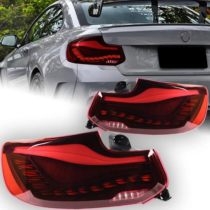 Car Craft Compatible With Bmw 2 Series F22 M2 2014-2021 Car Front Upgraded Tail Light Lamp Xenon Taillight Retrofit Upgrade Modified Led Drl Hid Led Style Gtr Smoke Clear - CAR CRAFT INDIA