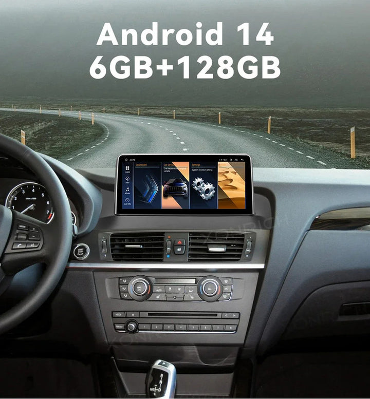 Car Craft Compatible With Bmw X3 X4 F25 F26 2010-2017 Android Multimedia Infotainment Touchscreen Dvd Player Wireless Carplay Android Auto 4gb +64gb 10.25 Inch Cic