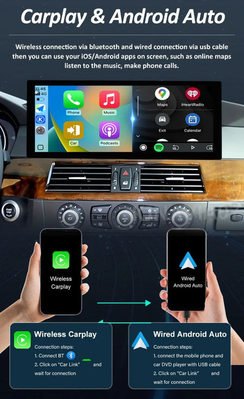 Car Craft Compatible With Bmw X3 X4 F25 F26 2010-2017 Android Multimedia Infotainment Touchscreen Dvd Player Wireless Carplay Android Auto 4gb +64gb 12.8 Inch Cic