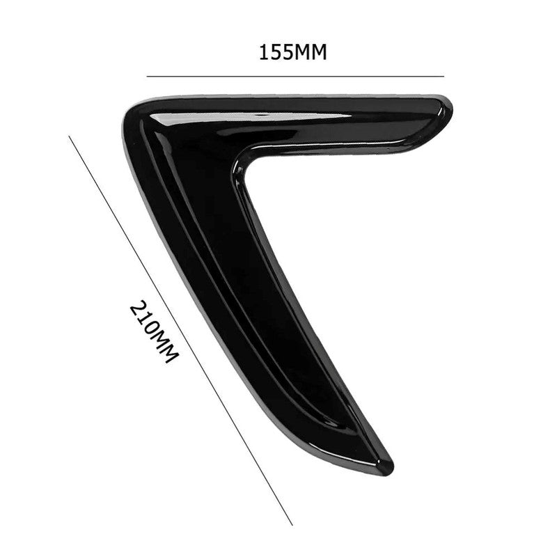 Car Craft Compatible With Bmw 3 Series F30 F80 2012-2018 Side Wing Air Flow Fender Grill Outlet Intake Vent Trim Black