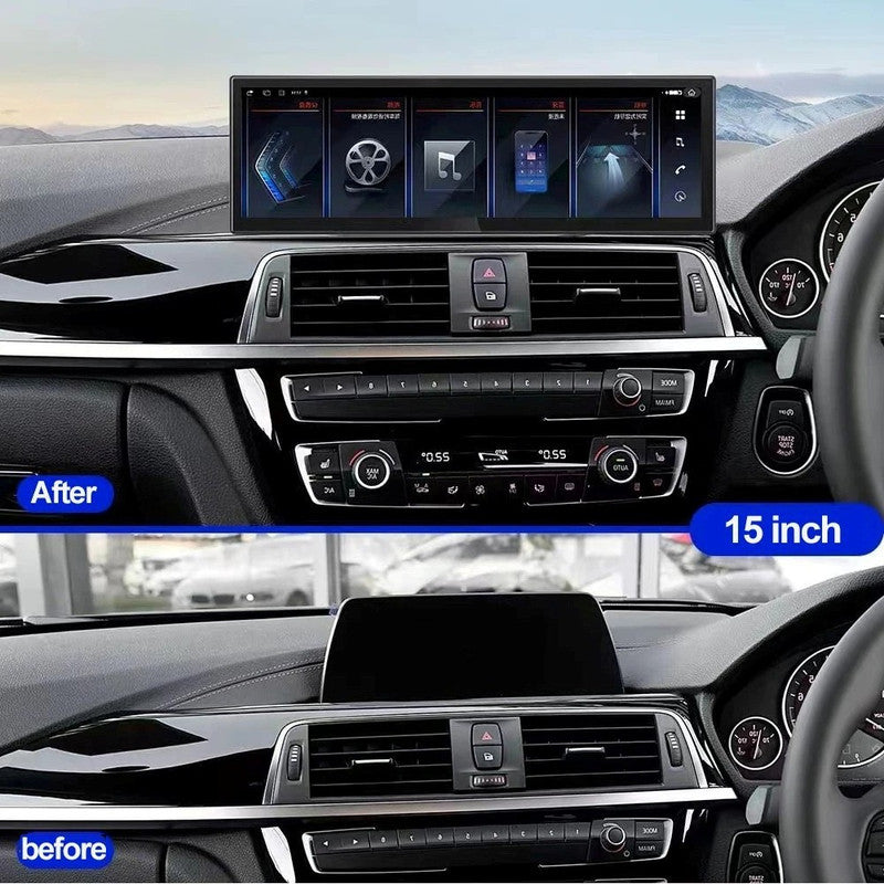 Car Craft Compatible With Bmw 3 Series F30 F34 2016-2018 4 Series F32 2016-2018 Android Multimedia Infotainment Touchscreen Dvd Player 4gb+64gb 14.9 Inch Evo