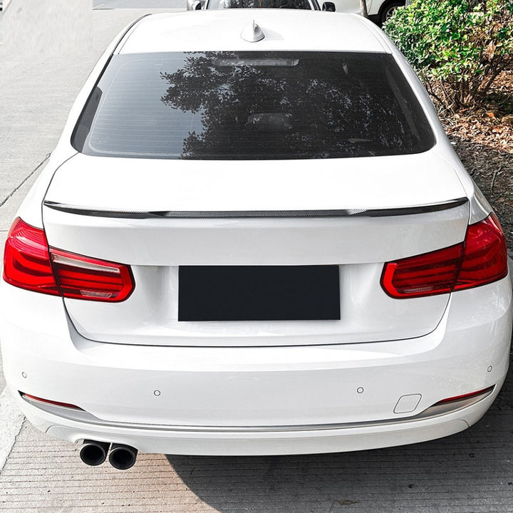 Car Craft Compatible With Bmw 3 Series F30 F80 M3 M4 2012-2019 Rear Trunk Boot Roof Wing Lip Spoiler Splitter Skirts Zst-647 Glossy Black