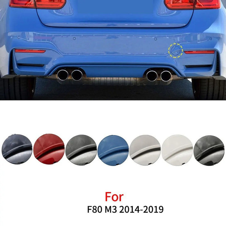 Car Craft Compatible With Bmw 3 Series F30 M3 M4 F80 F82 F83 2012-2019 M Sport Rear Bumper Tow Hook Towing Tochan Trailer Cover 51128061605 Unpainted - CAR CRAFT INDIA