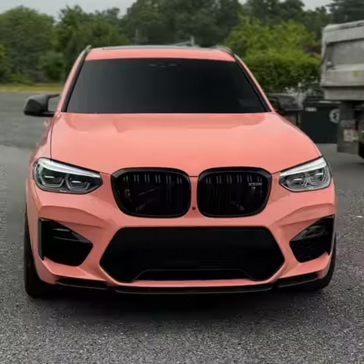 Car Craft Compatible With Bmw X3 G01 X4 G02 2019-2021 F97 M Sports Front Bumper Lip Splitter Diffuser Skirst Flag Canard Carbon Fiber Look Zst-514 Cf