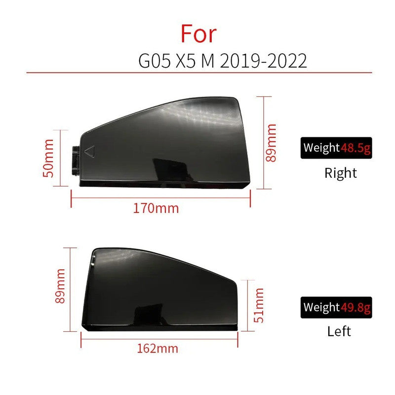 Car Craft Compatible With Bmw X5 G05 2018-2022 Front M Sport X5m Bumper Tow Hook Towing Tochan Trailer Cover 51118092124 Unpainted Left - CAR CRAFT INDIA