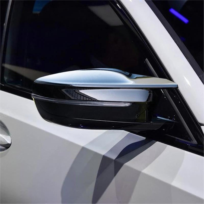 Car Craft Compatible With Bmw 3 Series G20 4 Series G22 5 Series G30 17-23 7 Series G12 16-23 8 Series G14 M3 M4 M5 M6 M7 Side Rear View Case Wing Cap Shell Housing Mirror Covers Glossy Black M3L