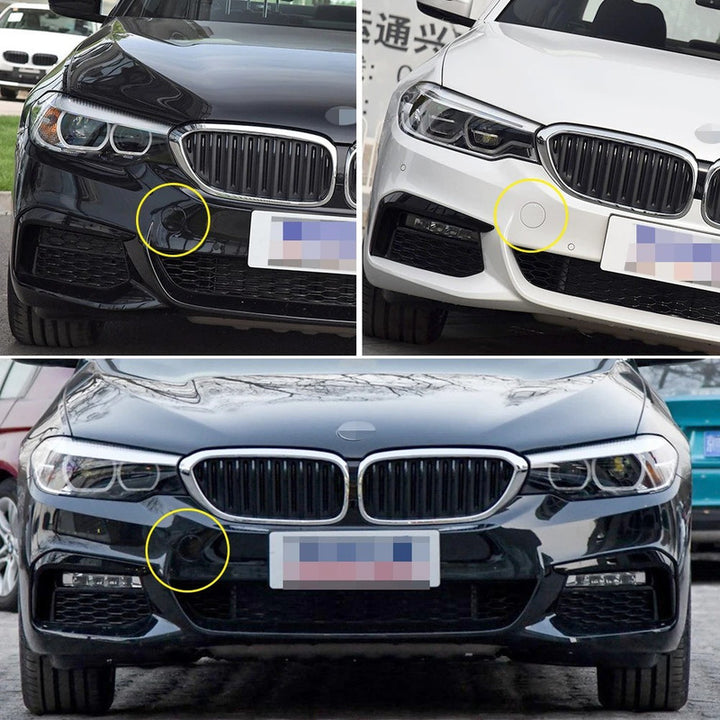 Car Craft Compatible With Bmw 5 Series G30 2017-2020 M Sport Front Bumper Tow Hook Towing Tochan Trailer Cover 51118070310 51118068068 Unpainted - CAR CRAFT INDIA