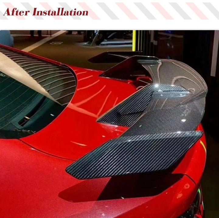 Car Craft Compatible With Bmw M3 M4 G20 G80 Sedan G82 M4 Coupe Rear Tail Wing Boot Roof Trunk Lip Spoiler 2019-2025 Gt Style Real Carbon Fiber