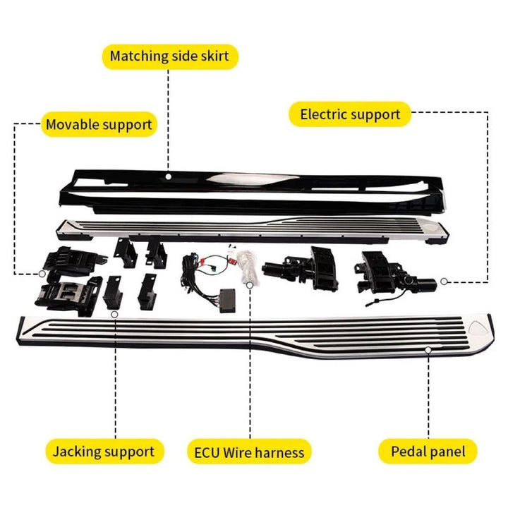 Car Craft Compatible With Mercedes Gls W167 X167 2019-2024 Automatic Deployable Electric Side Step Retractable Ladder Pedal Running Boards Side Step Maybach Style Ps-bz016