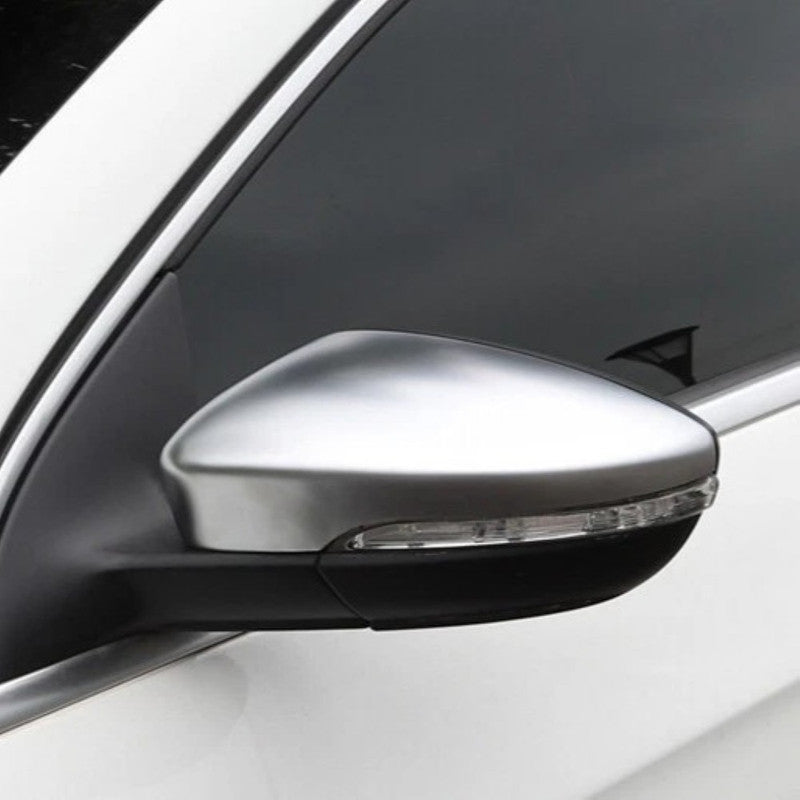 Car Craft Compatible With Vw Volkswagen Jetta Mk6 2015-2017 Upgrade Rear Side View Gli Style Mirror Cover Frame Trim Chrome Silver