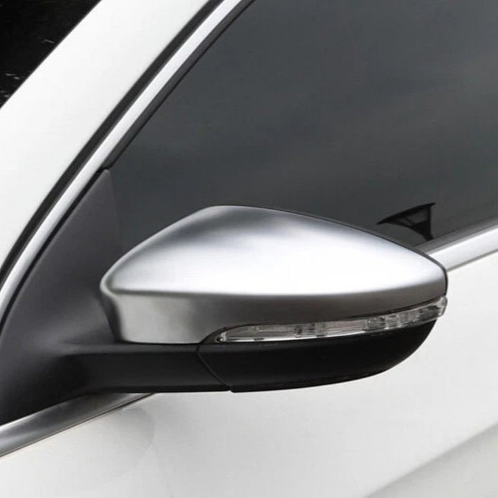 Car Craft Compatible With Vw Volkswagen Jetta Mk6 2015-2017 Upgrade Rear Side View Gli Style Mirror Cover Frame Trim Chrome Silver