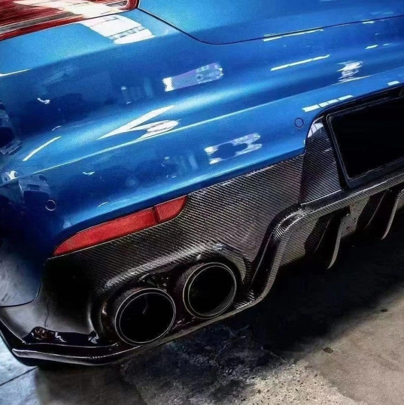 Car Craft Compatible With Porsche Panamera 2014-2016 970.2 Rear Bumper Lip Splitter Diffuser Real Carbon Fiber Fxx Style CC-8551 - CAR CRAFT INDIA