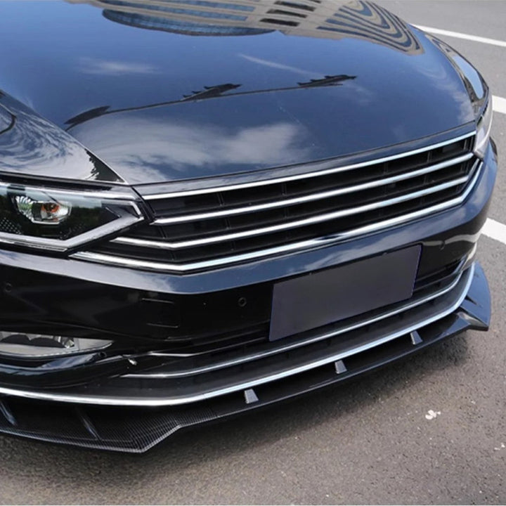 Car Craft Compatible With Vw Volkswagen Passat B8 2016-2019 Upgrade Facelift Convert To B8 R Line Style Front Bumper Lip Splitter Skirts