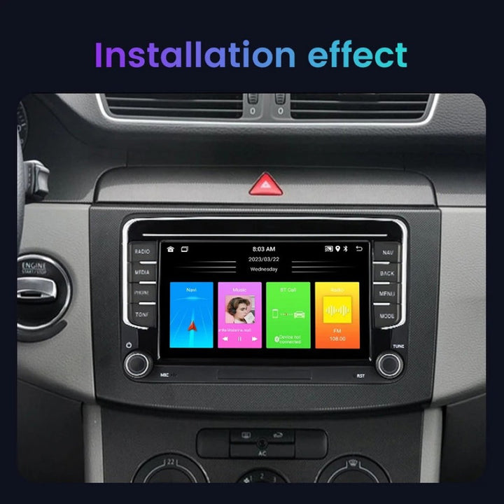 Car Craft Compatible With Volkswagen Polo Jetta Passat Golf 5 6 Cc Skoda Fabia Octavia Superb Android Multimedia Infotainment Touchscreen Dvd Player Wireless Carplay Android Auto 2gb +32gb 7 Inch