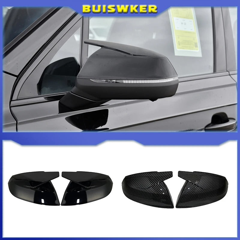 Car Craft Compatible With Audi Q5 Sq5 2019-2022 Q7 Sq7 2016-2021 Side Rear View Case Door Wing Cap Shell Housing Mirror Covers Glossy Black