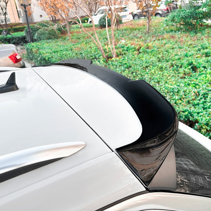 Car Craft Compatible With Volkwagen T Roc 2017+ Rear Trunk Boot Roof Wing Lip Spoiler Splitter Skirts Zst-962 Glossy Black