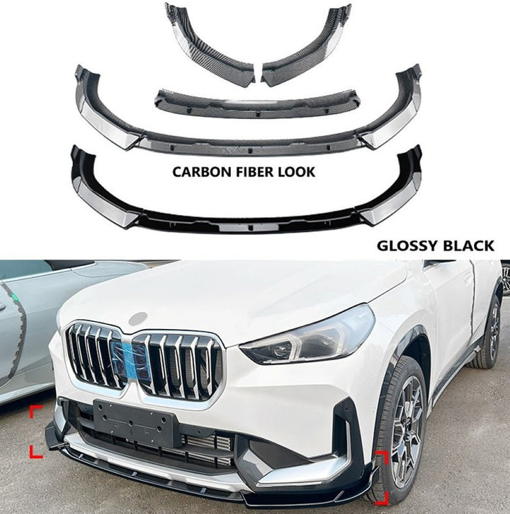 Car Craft Compatible With Bmw X1 U11 2023+ Front Bumper Lip Splitter Skirst Standard Carbon Fiber Look Zst-627 Cf