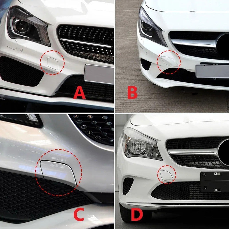 Car Craft Compatible With Mercedes Benz Cla W117 X117 2014-2019 Front Bumper Tow Hook Towing Tochan Trailer Cover 1178851300 Unpainted D - CAR CRAFT INDIA
