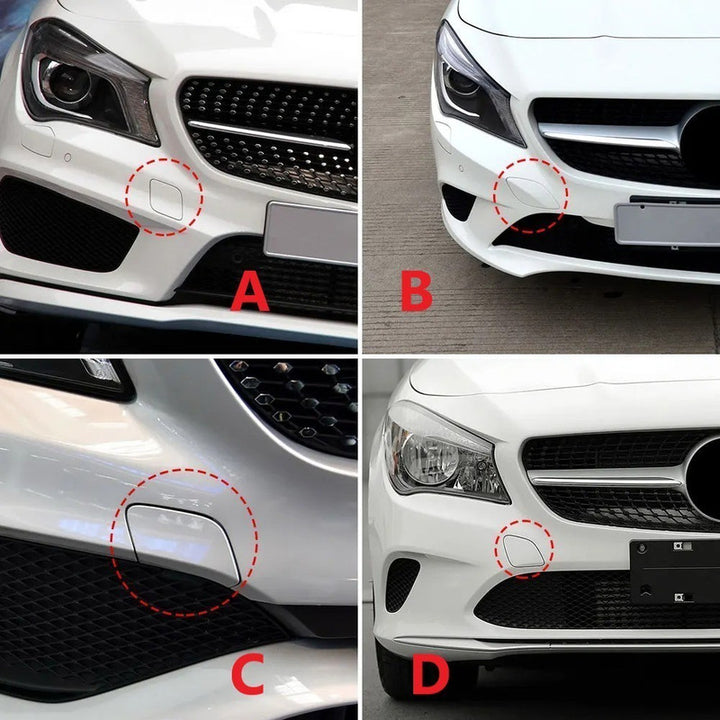 Car Craft Compatible With Mercedes Benz Cla W117 X117 2014-2019 Front Bumper Tow Hook Towing Tochan Trailer Cover 1178851300 Unpainted D - CAR CRAFT INDIA