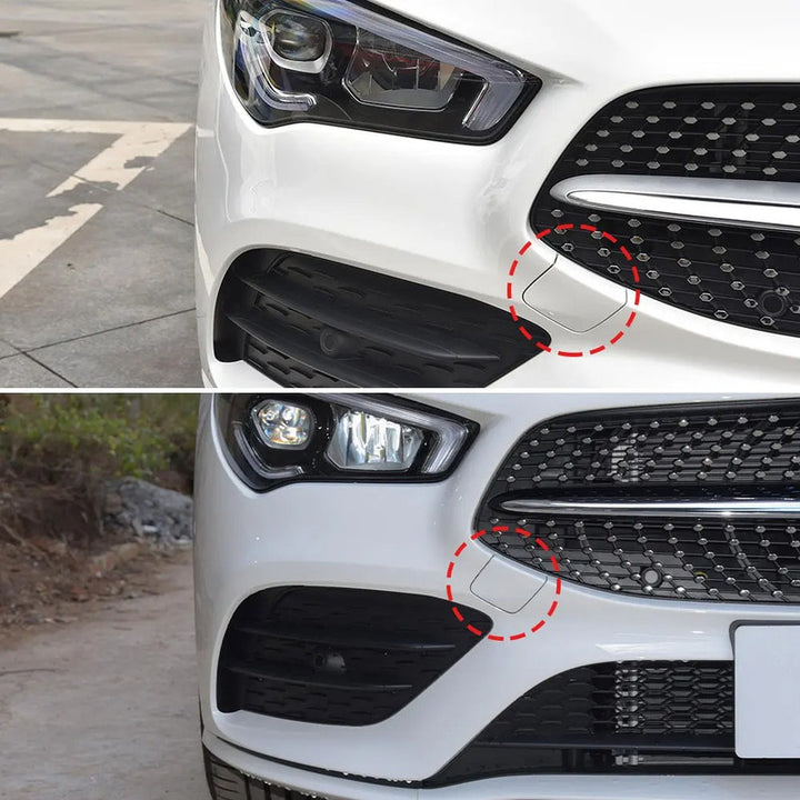 Car Craft Compatible With Mercedes Benz Cla W118 X118 2020-2023 Front Bumper Tow Hook Towing Tochan Trailer Cover 1188854201 Unpainted Usa - CAR CRAFT INDIA