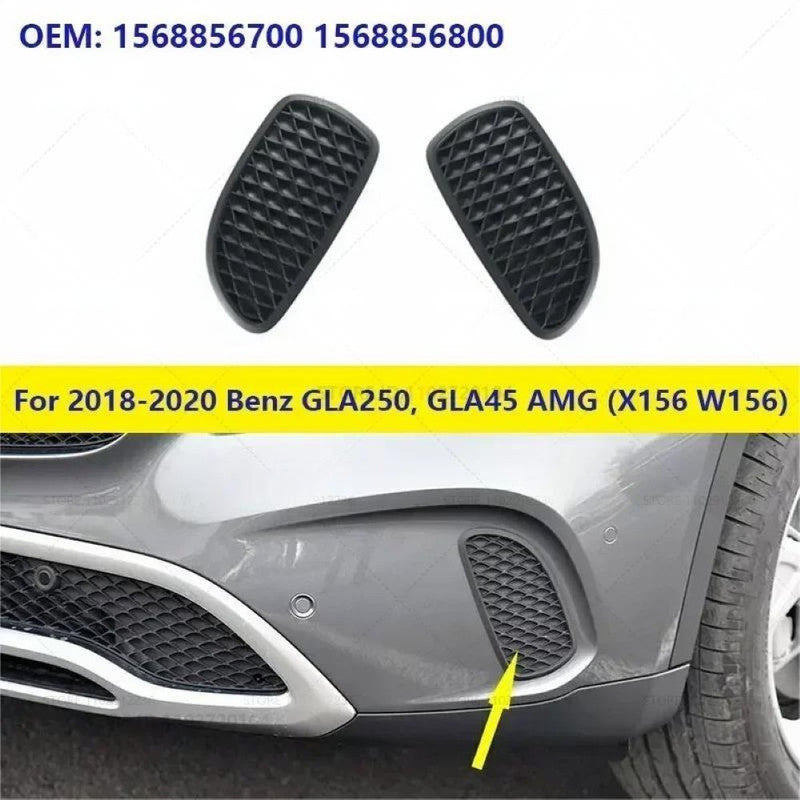 Car Craft Compatible With Mercedes Gla W156 X156 Lci 2017-2019 Front Bumper Fog Lamp Light Grill Vent 1568856700gc Left