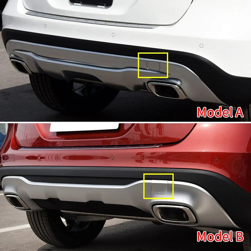 Car Craft Compatible With Mercedes Benz Gla W156 X156 2017-2019 Rear Bumper Tow Hook Towing Tochan Trailer Cover 1568851700-2 B Silver - CAR CRAFT INDIA