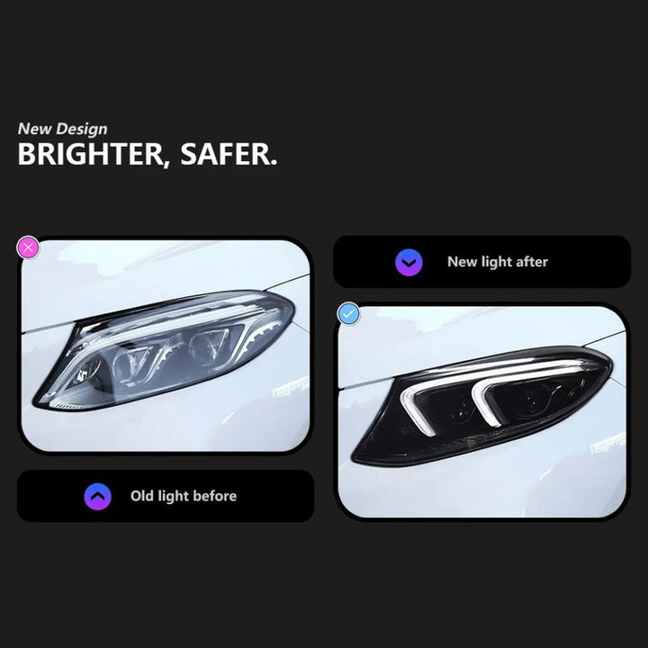 Car Craft Compatible With Mercedes Benz Gle W167 2015-2019 Car Front Upgraded Head Light Lamp Xenon Headlight Retrofit Upgrade Matrix Modified Led Drl Hid