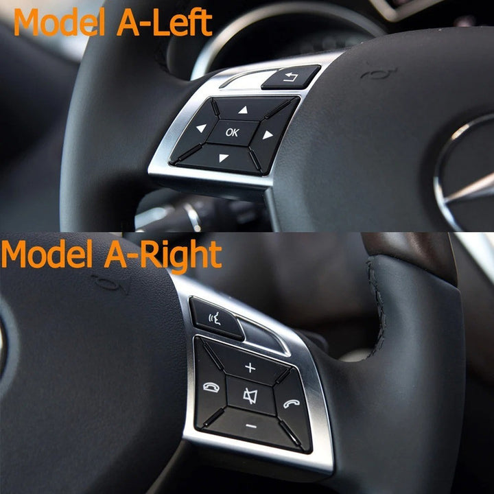 Car Craft Compatible With Mercedes Ml Class 11-15 W166 Gl Class 2013-2015 W166 G Class G Wagon 2013-2018 W463 Steering Wheel Menu Control Switch Knob Button Cover 16690528008490 Moka Left A CC-7854 - CAR CRAFT INDIA