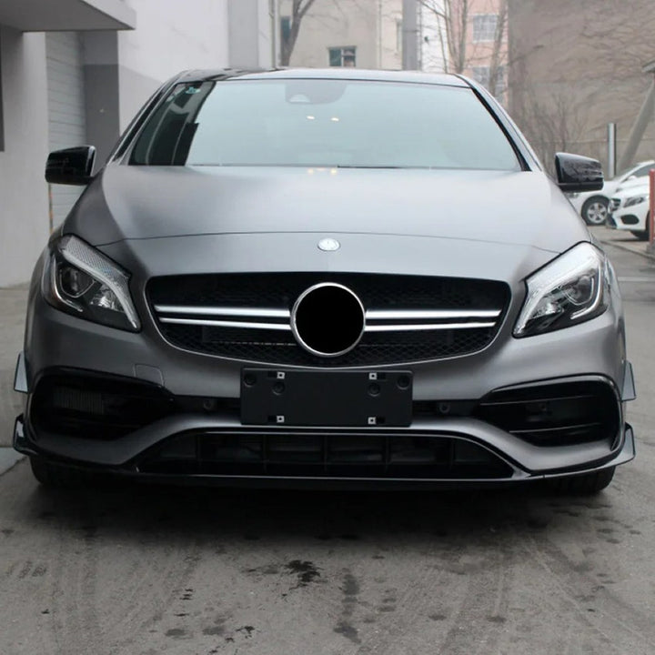 Car Craft Compatible With Mercedes Benz A Class W176 Lci 2016-2018 Amg Front Bumper Lip Skirt Splitter Spoiler Zst-166 Usa