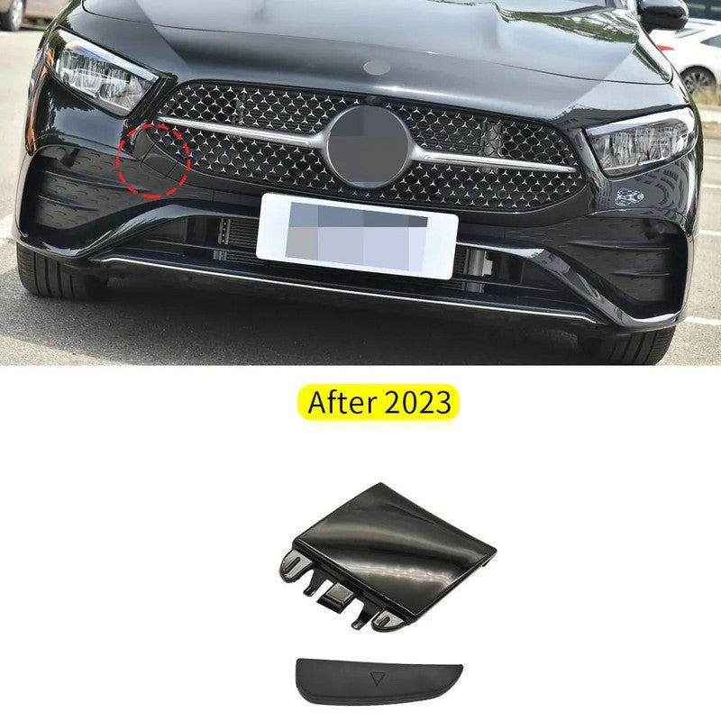 Car Craft Compatible With Mercedes Benz A Class W177 Lci 2023-2025 Front Bumper Tow Hook Towing Tochan Trailer Cover 1778859005 1778853406 Unpainted - CAR CRAFT INDIA