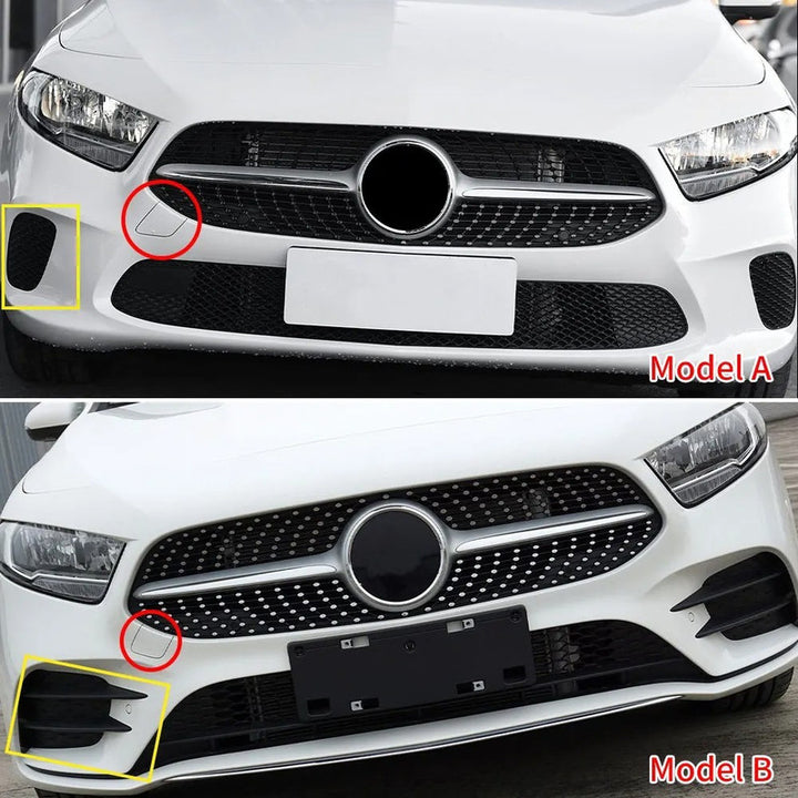 Car Craft Compatible With Mercedes Benz A Class W177 2019-2022 Front Bumper Tow Hook Towing Tochan Trailer Cover 1778856500 Unpainted B - CAR CRAFT INDIA