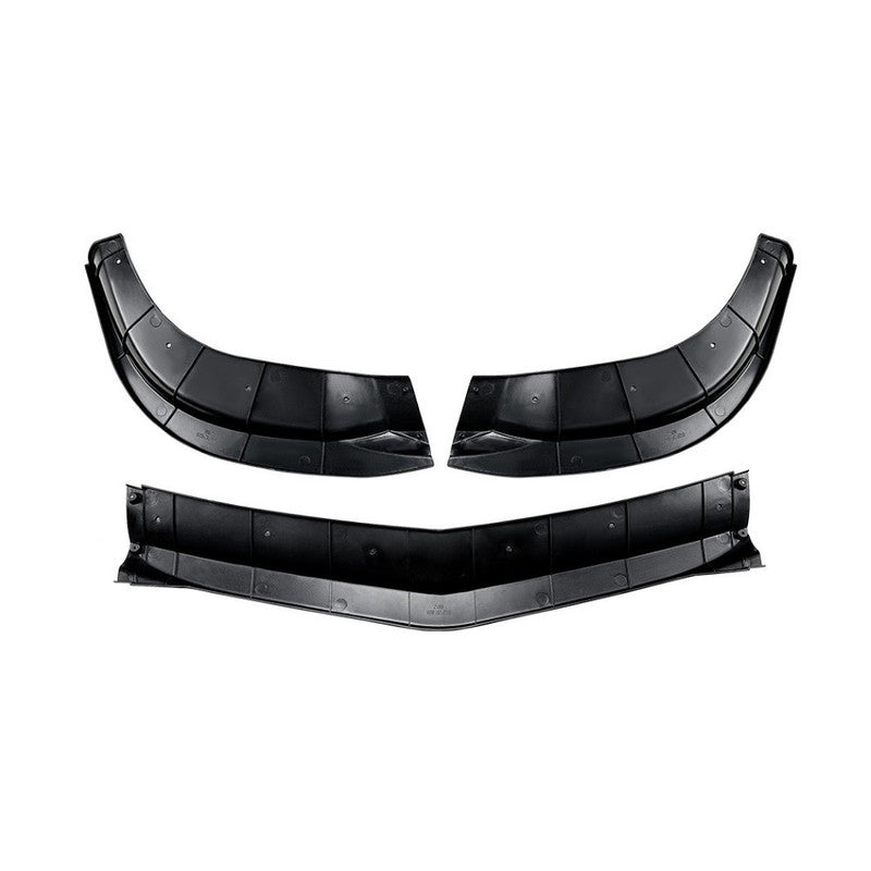 Car Craft Compatible With Mercedes Benz C Class W204 2007-2010 Amg Front Bumper Lip Splitter Diffuser Skirst Flag Canard Carbon Fiber Look Zst-853 Cf