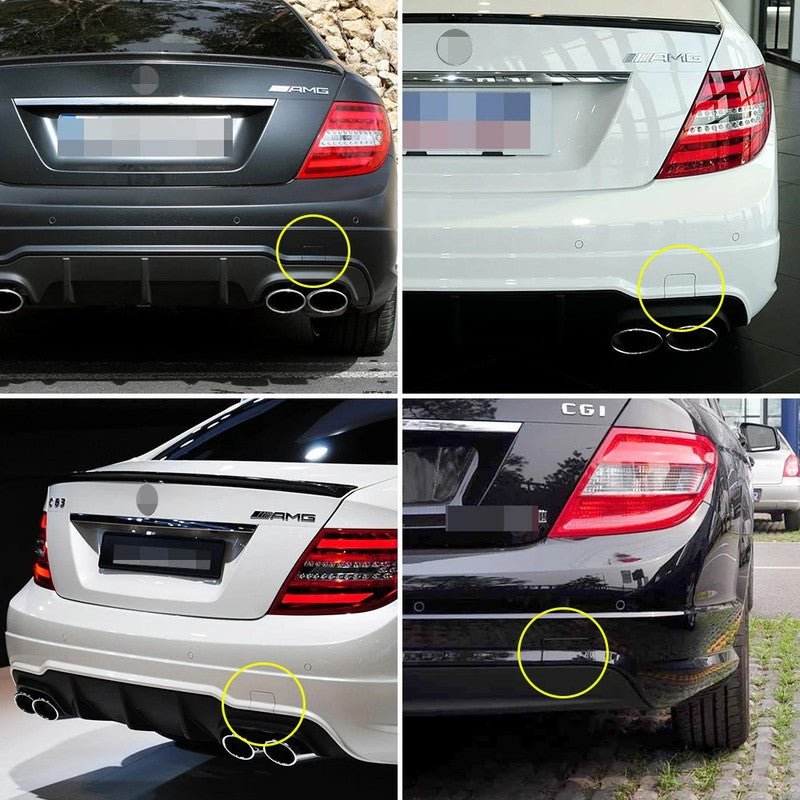 Car Craft Compatible With Mercedes Benz C Class W204 Lci 2011-2014 Amg Rear Bumper Tow Hook Towing Tochan Trailer Cover 2048856223 Unpainted - CAR CRAFT INDIA