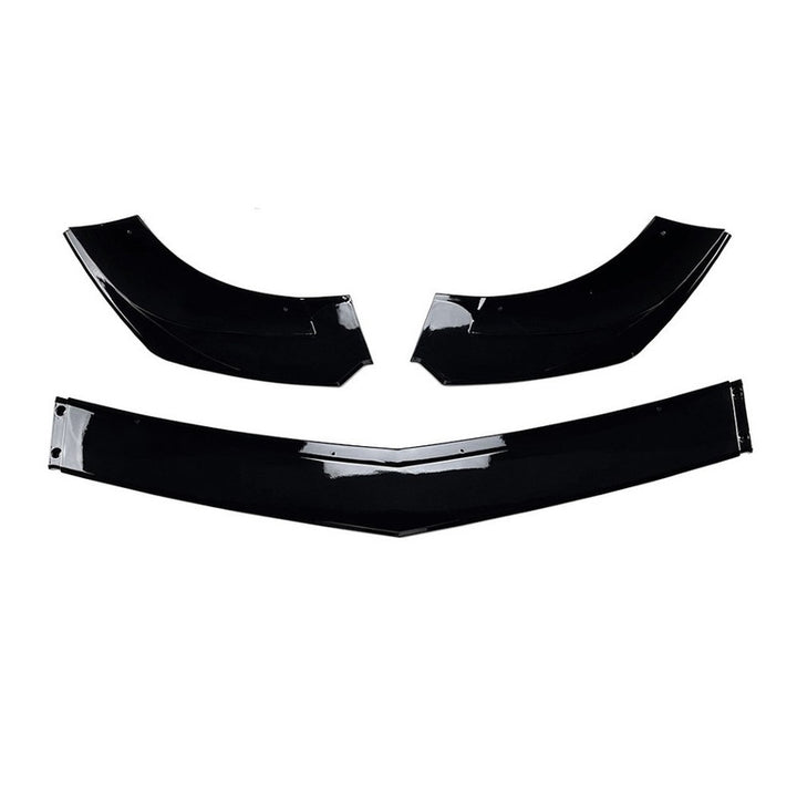 Car Craft Compatible With Mercedes Benz C Class W204 2011-2014 Amg Front Bumper Lip Splitter Diffuser Skirst Flag Canard Glossy Black Zst-807 Gb