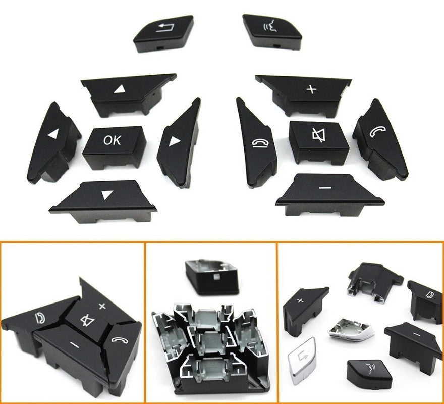 Car Craft Compatible With Mercedes A B C E Class Gla W204 W246 W207 W212 W176 W156 Cla W117 Cls W218 Slk Slc W172 Steering Wheel Control Switch Knob Button Cover 21854002628495 Moka Right A CC-7847 - CAR CRAFT INDIA